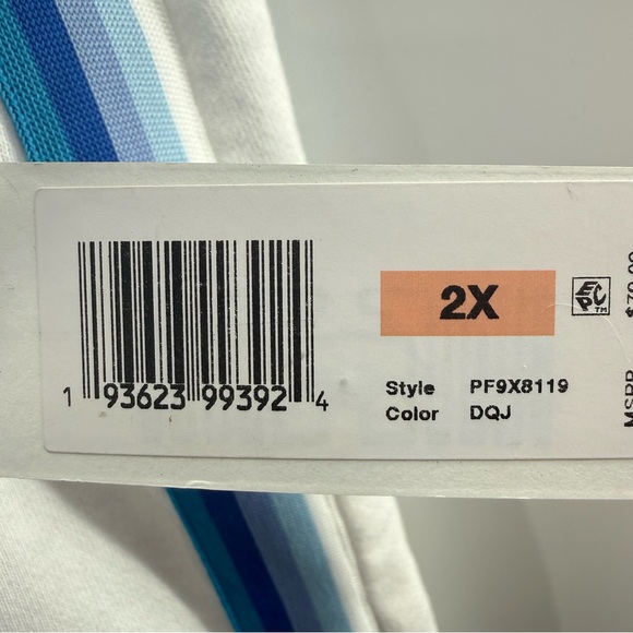 NWT Calvin Klein Performance Hooded Logo Sweatshirt Mini Dress White Pockets 2X - Picture 13 of 14